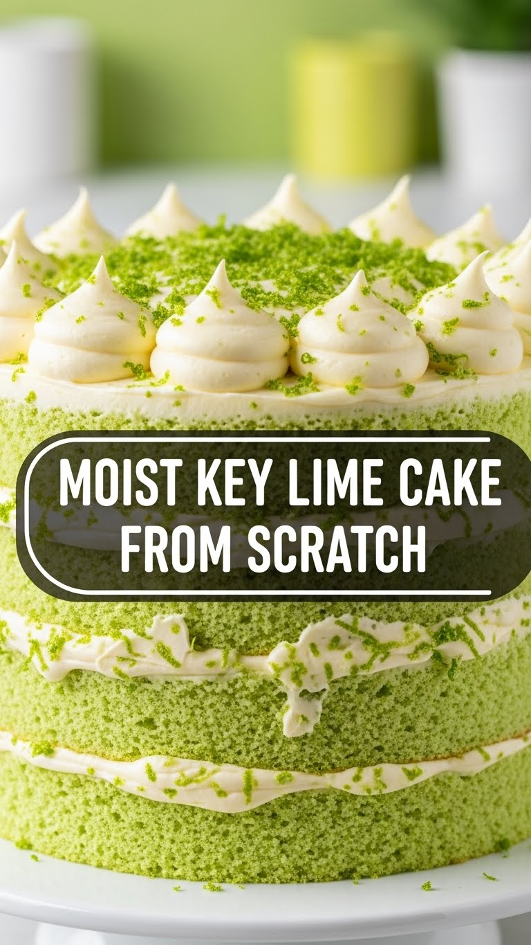 Moist Key Lime Cake From Scratch