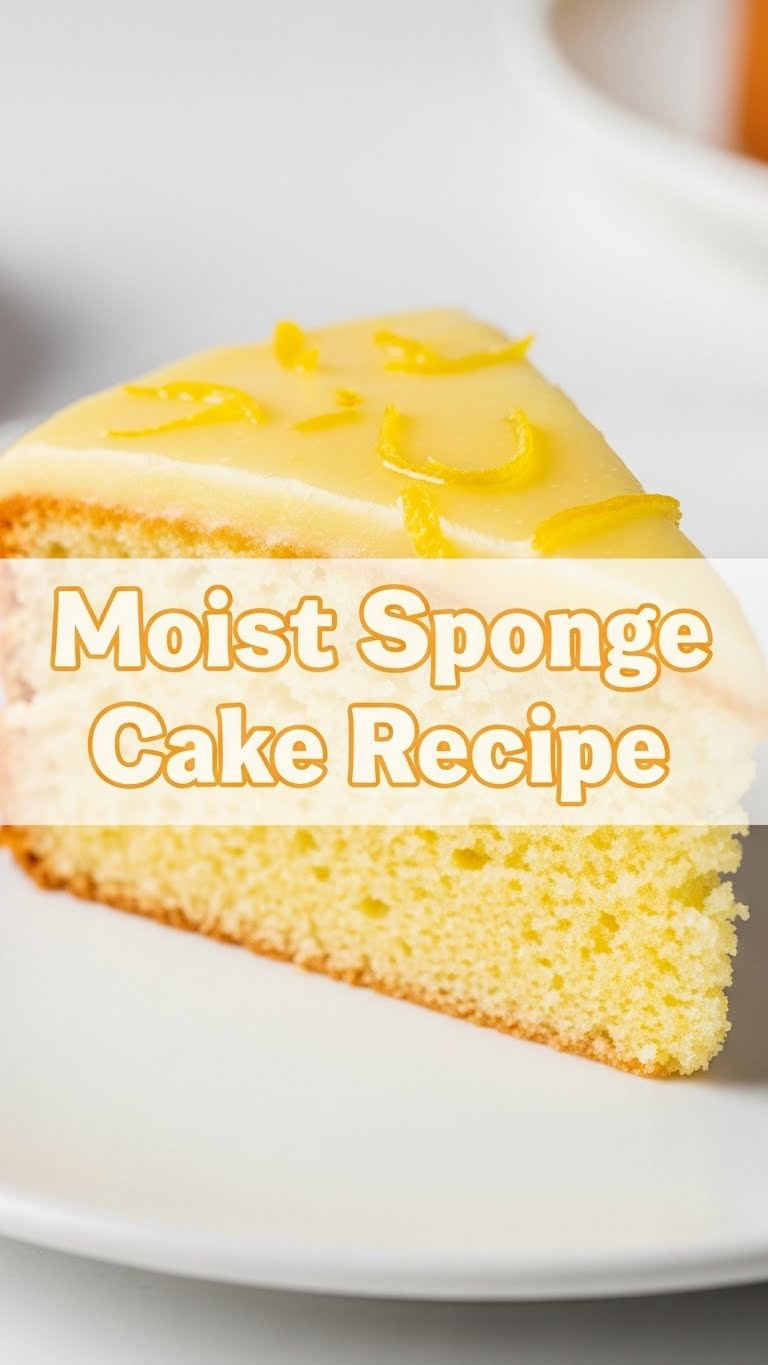 Moist Lemon Sponge Cake Recipe