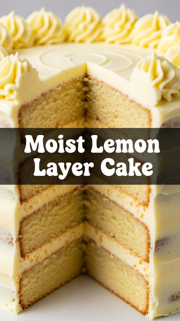 Moist Lemon Layer Cake