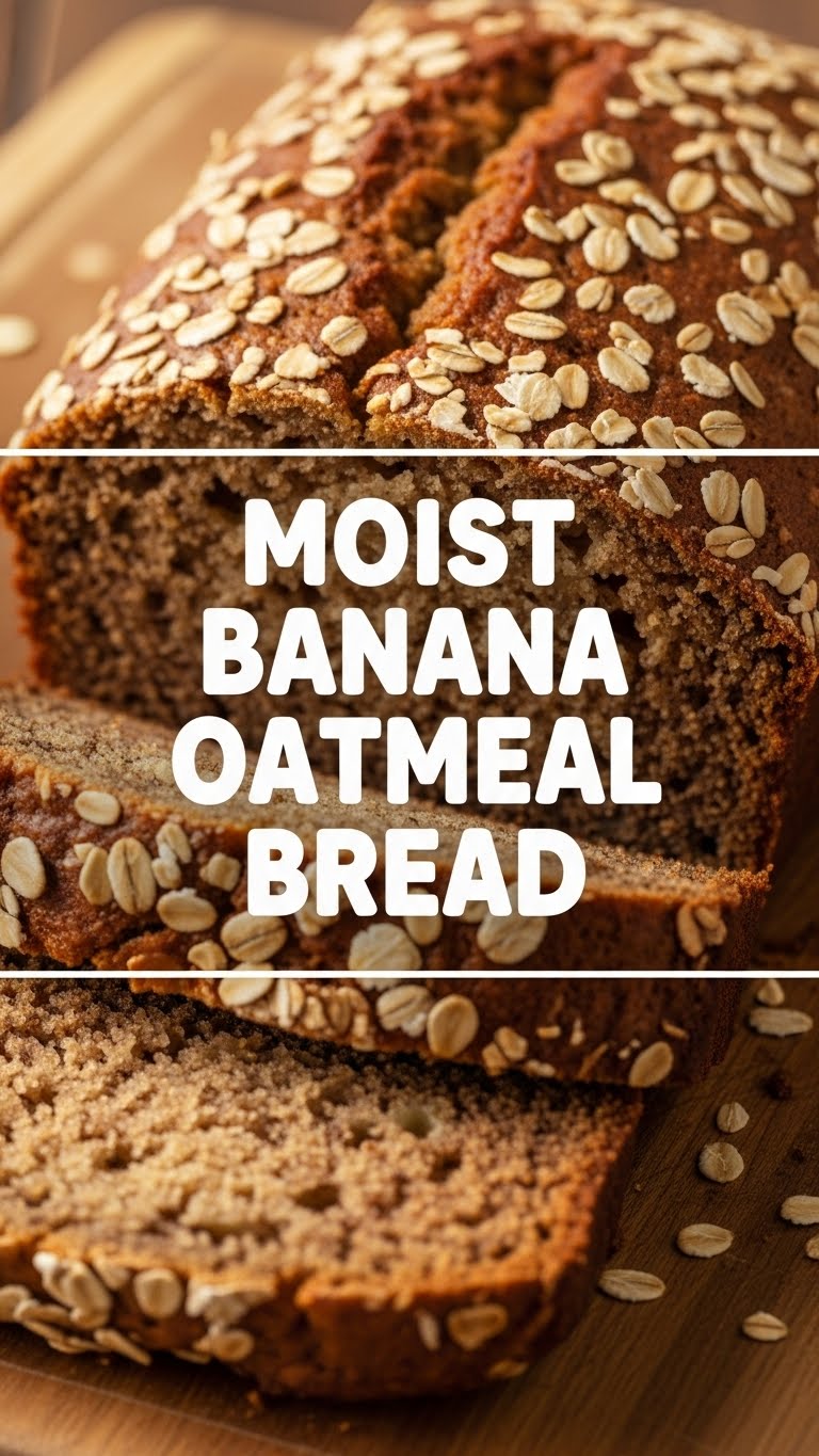 Moist Banana Oatmeal Bread