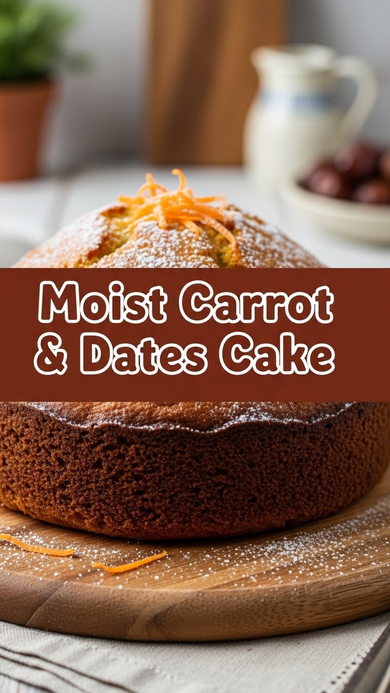 Moist Carrot & Dates Cake