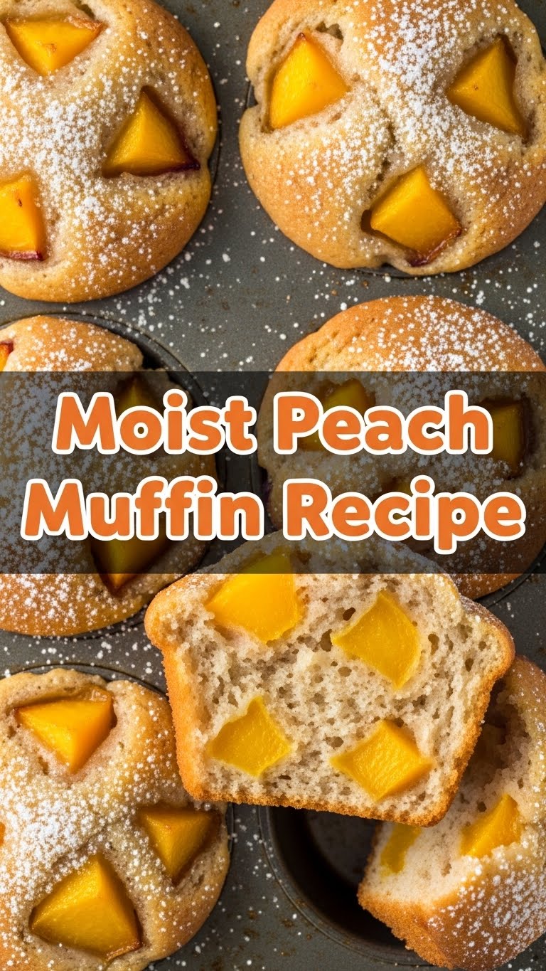 Moist Peach Muffin Recipe