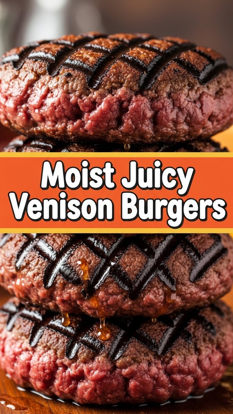 Moist Juicy Venison Burgers