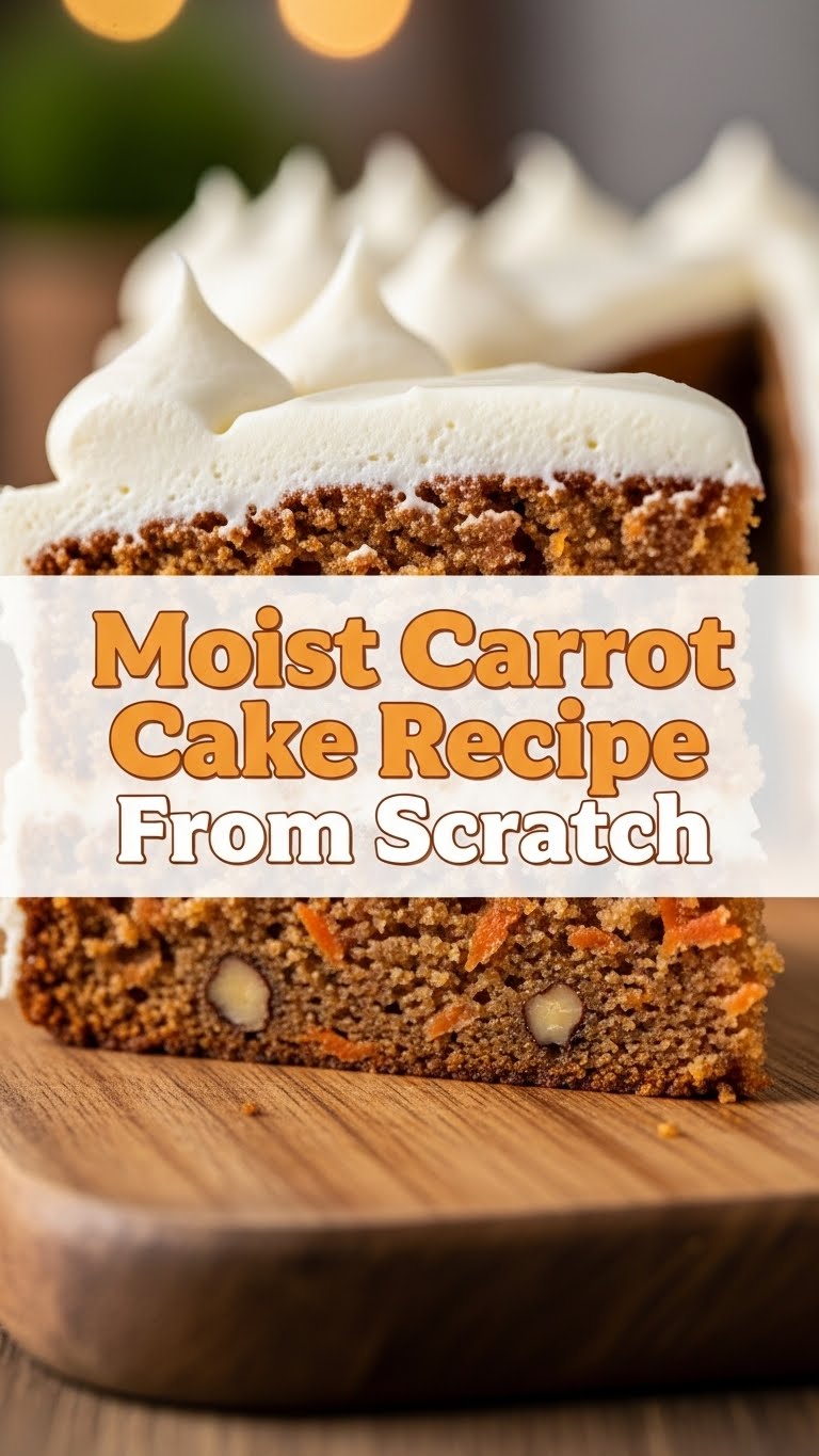 Moist Carrot Cake Recipe From Scratch