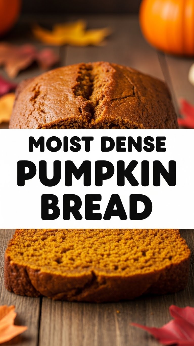 Moist Dense Pumpkin Bread