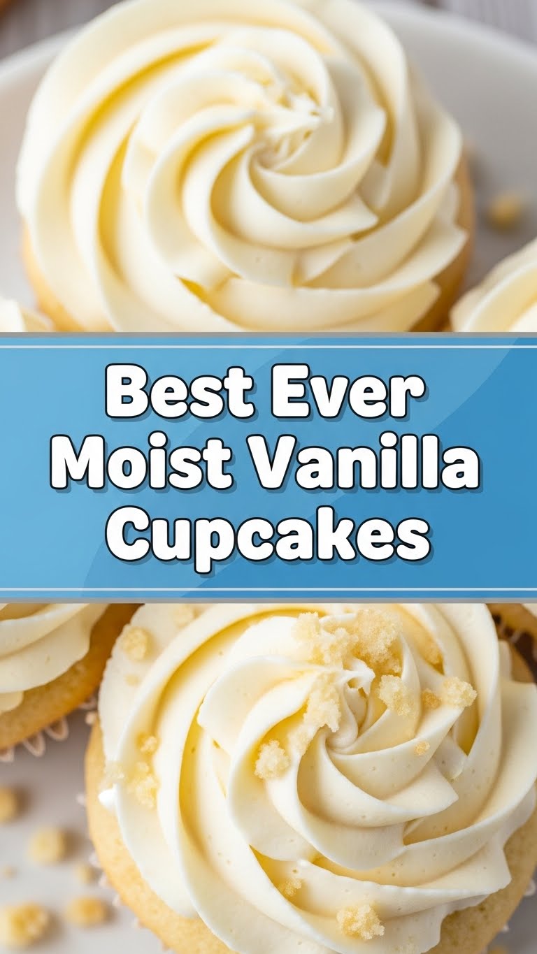 Best Ever Moist Vanilla Cupcakes
