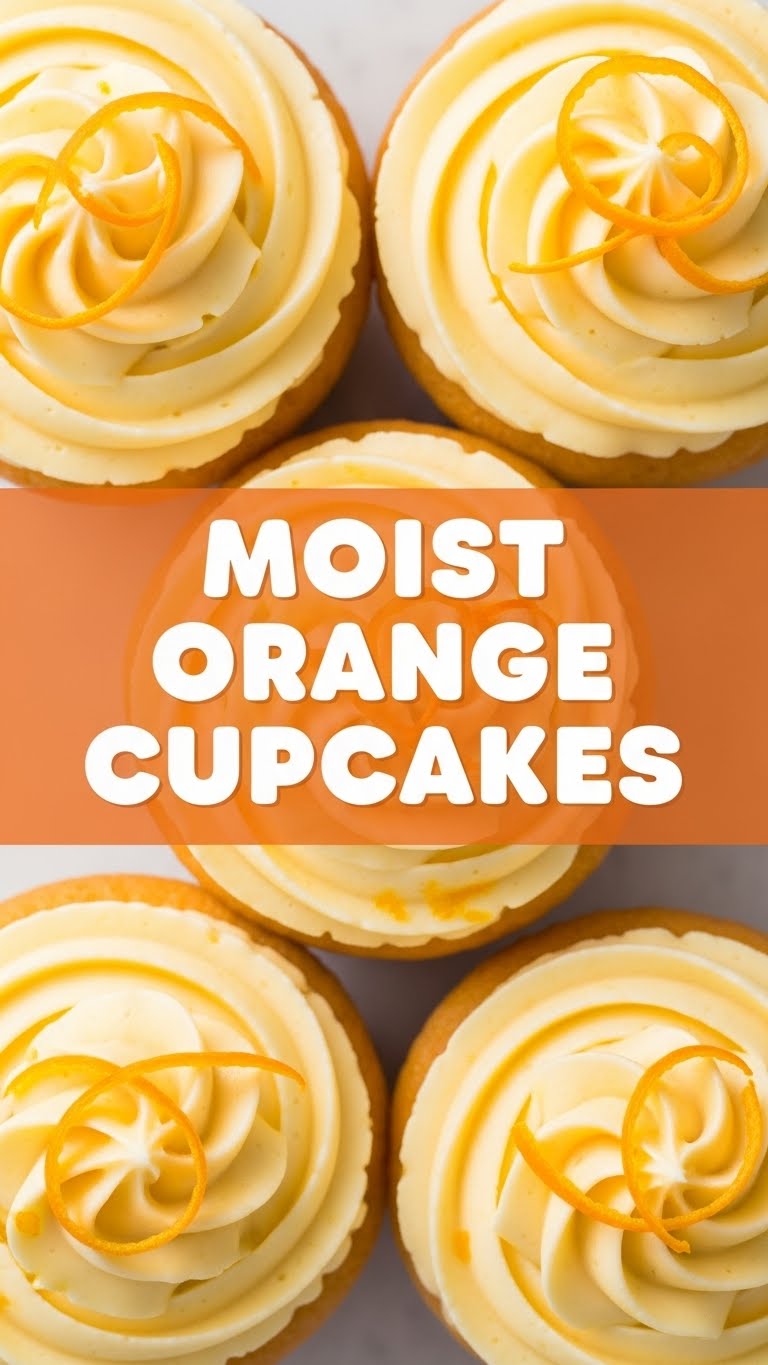 Moist Orange Cupcakes