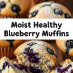 Moist Healthy Blueberry Muffins