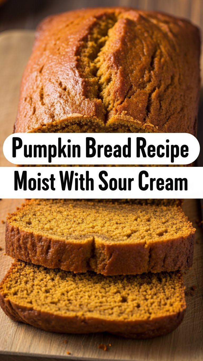 Pumpkin Bread Recipe Moist With Sour Cream