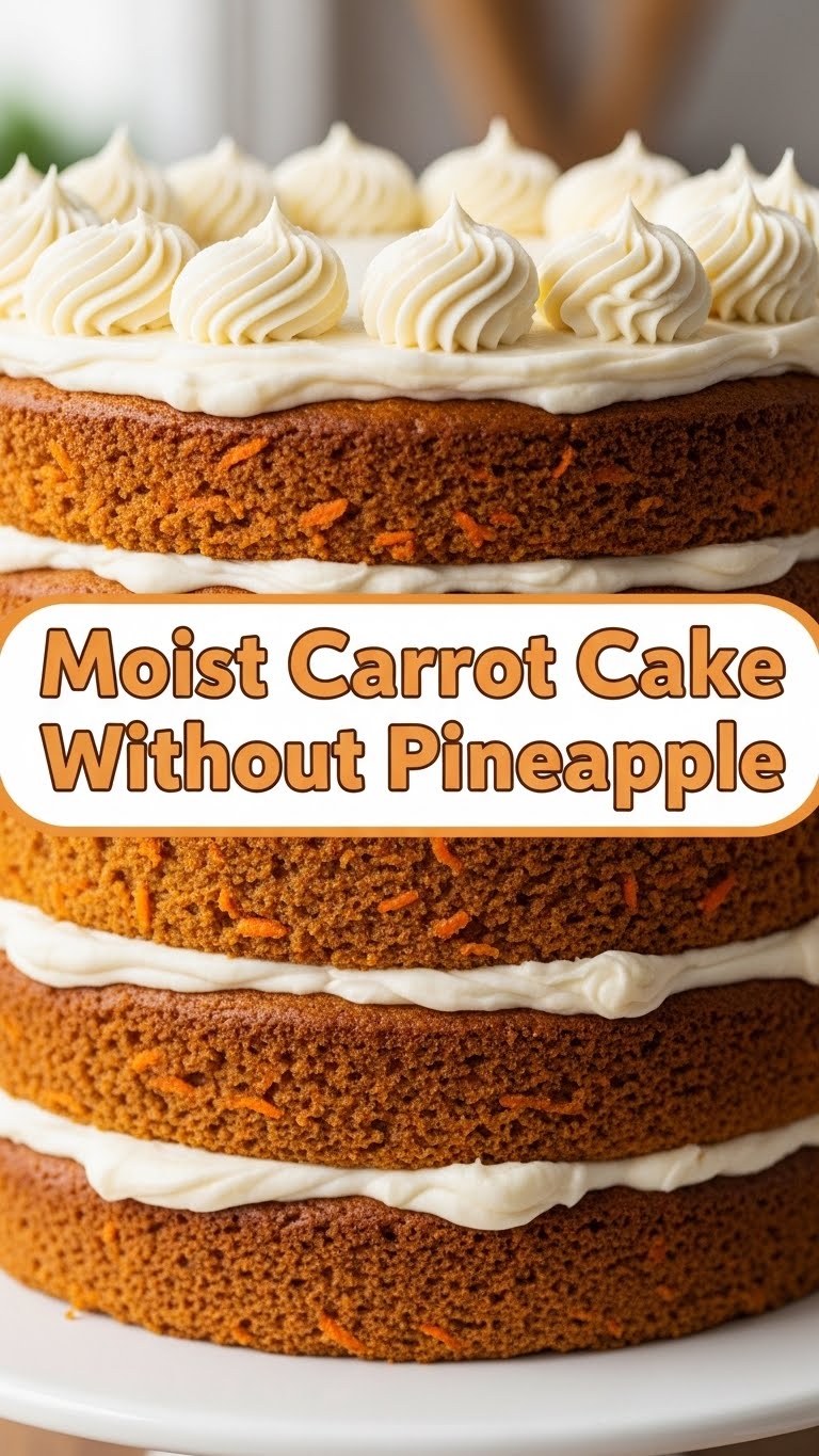 Moist Carrot Cake Without Pineapple
