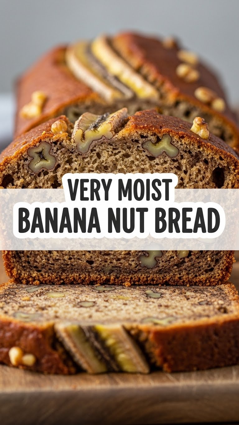 Very Moist Banana Nut Bread