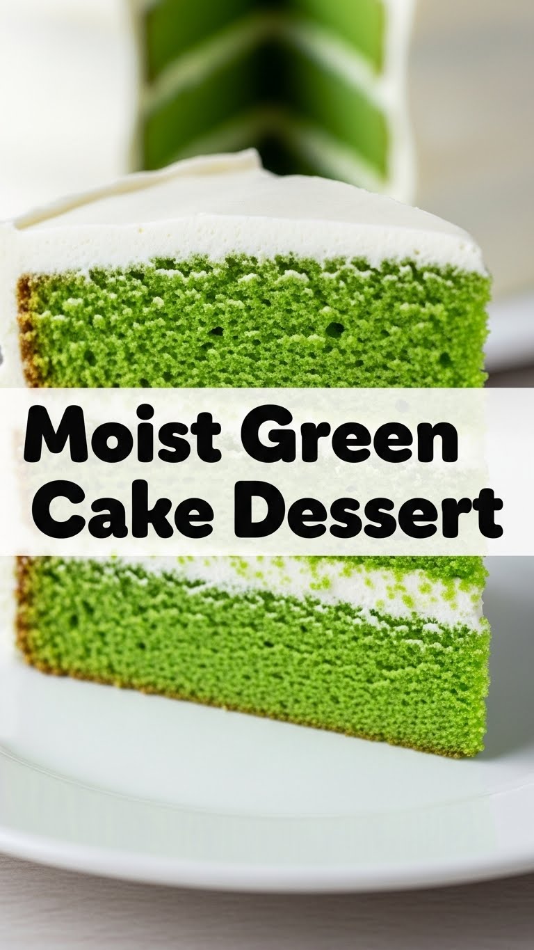 Moist Green Cake Dessert