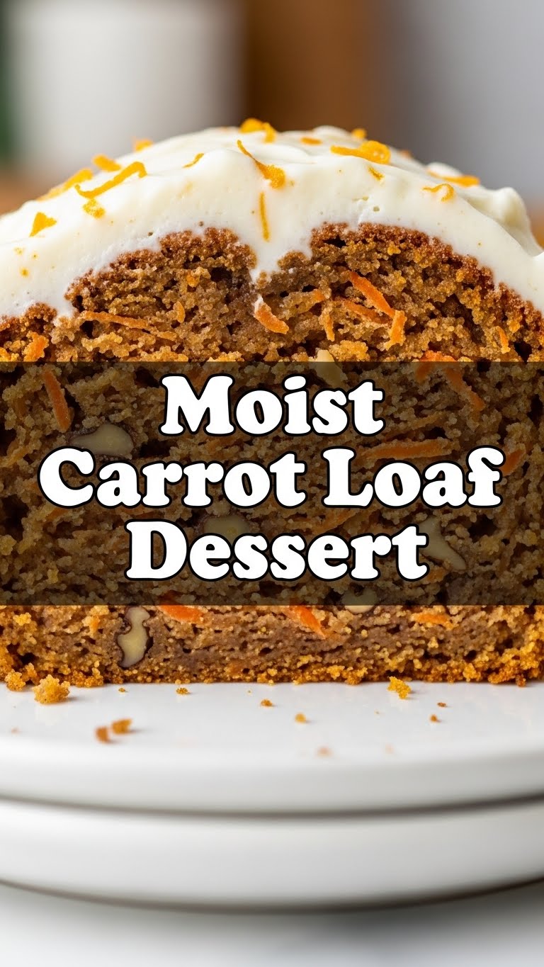 Moist Carrot Loaf Dessert