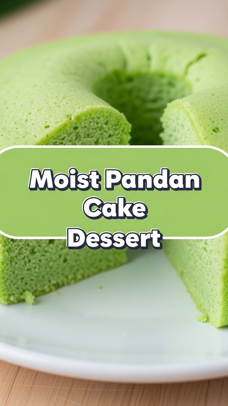 Moist Pandan Cake Dessert