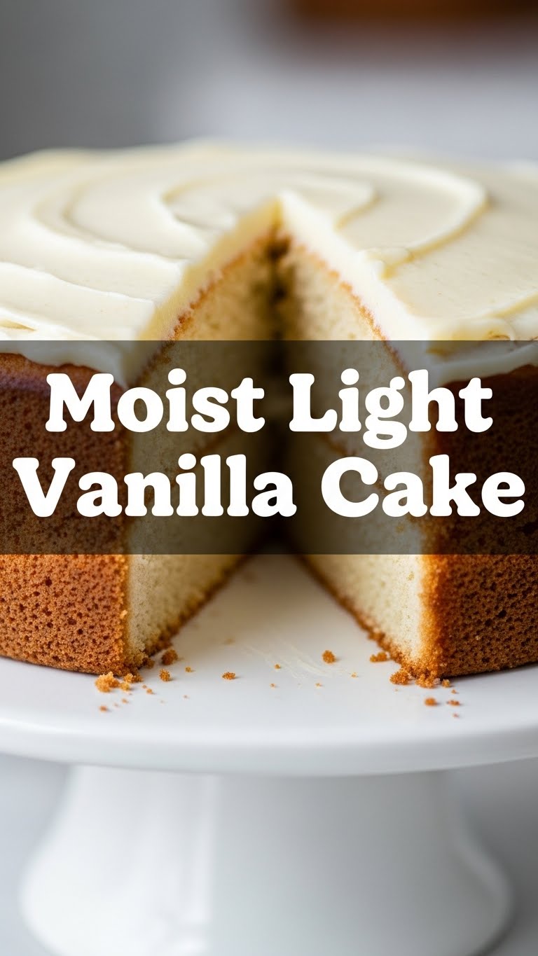 Moist Light Vanilla Cake