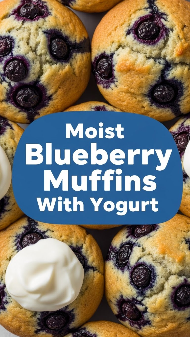 Moist Blueberry Muffins With Yogurt