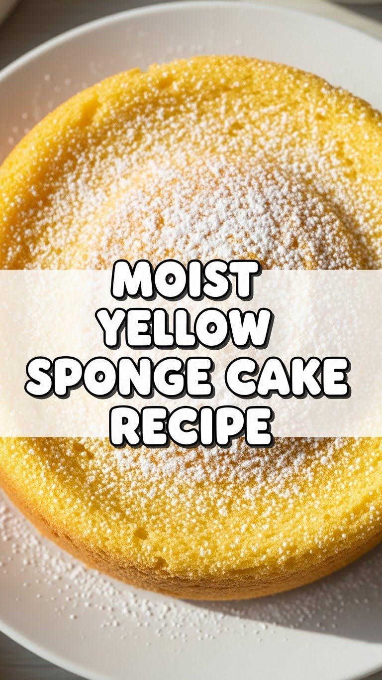 Moist Yellow Sponge Cake Recipe