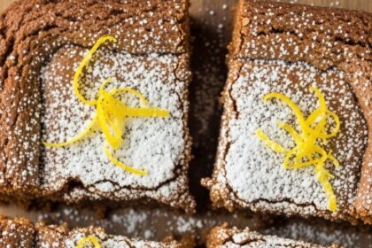 Moist Lemon Brownies