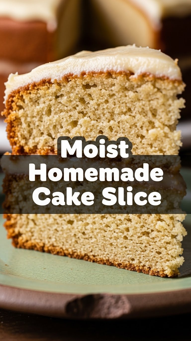 Moist Homemade Cake Slice