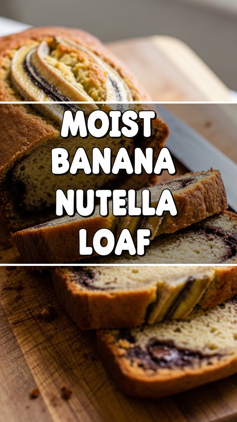 Moist Banana Nutella Loaf