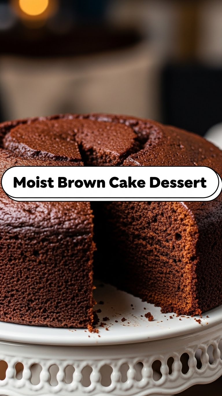 Moist Brown Cake Dessert