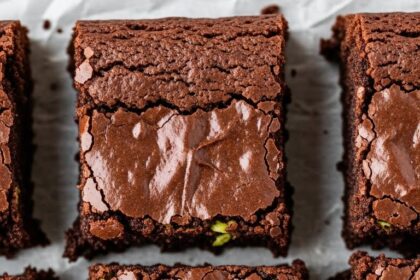 Moist Chocolate Zucchini Brownies