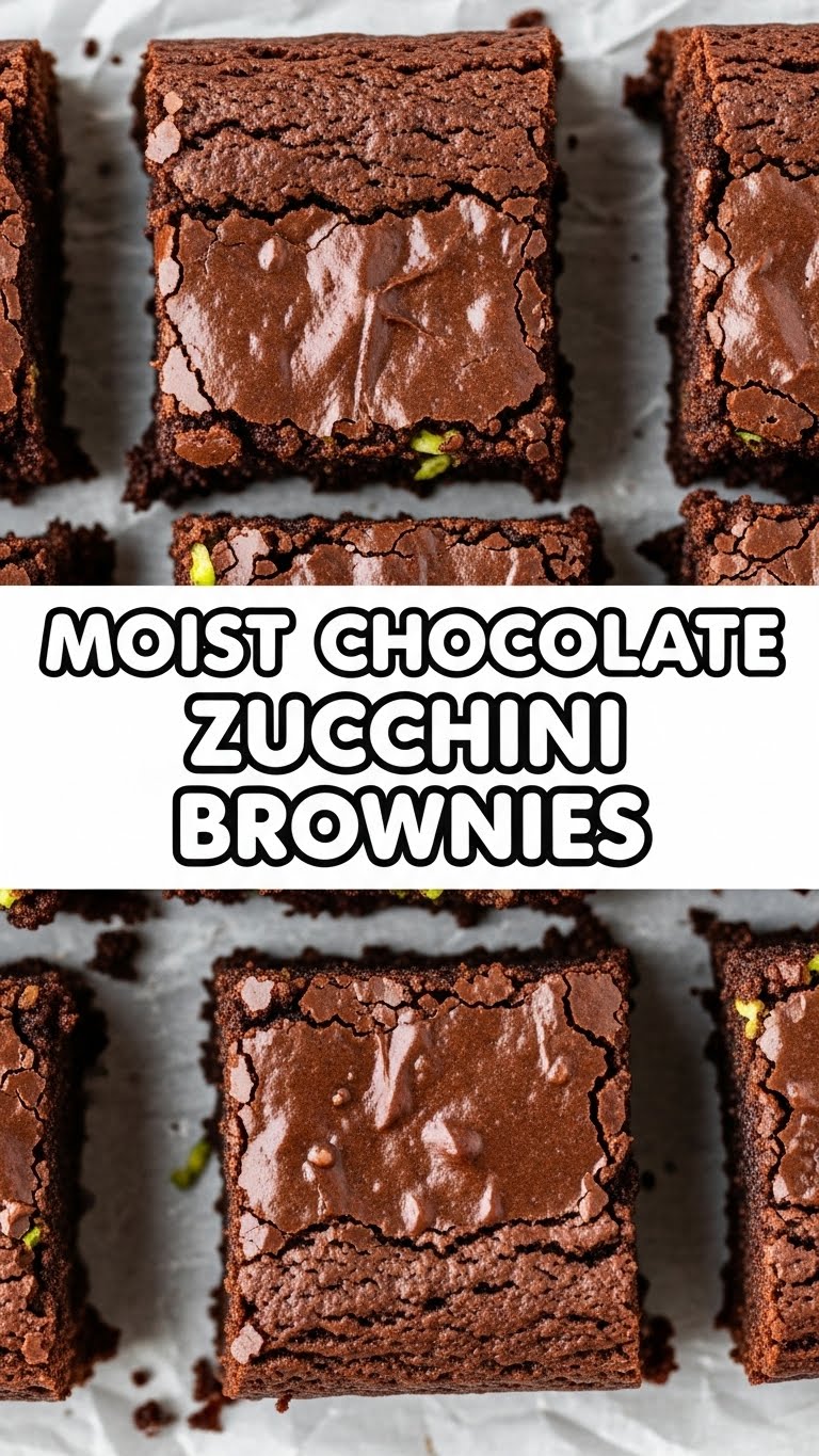 Moist Chocolate Zucchini Brownies