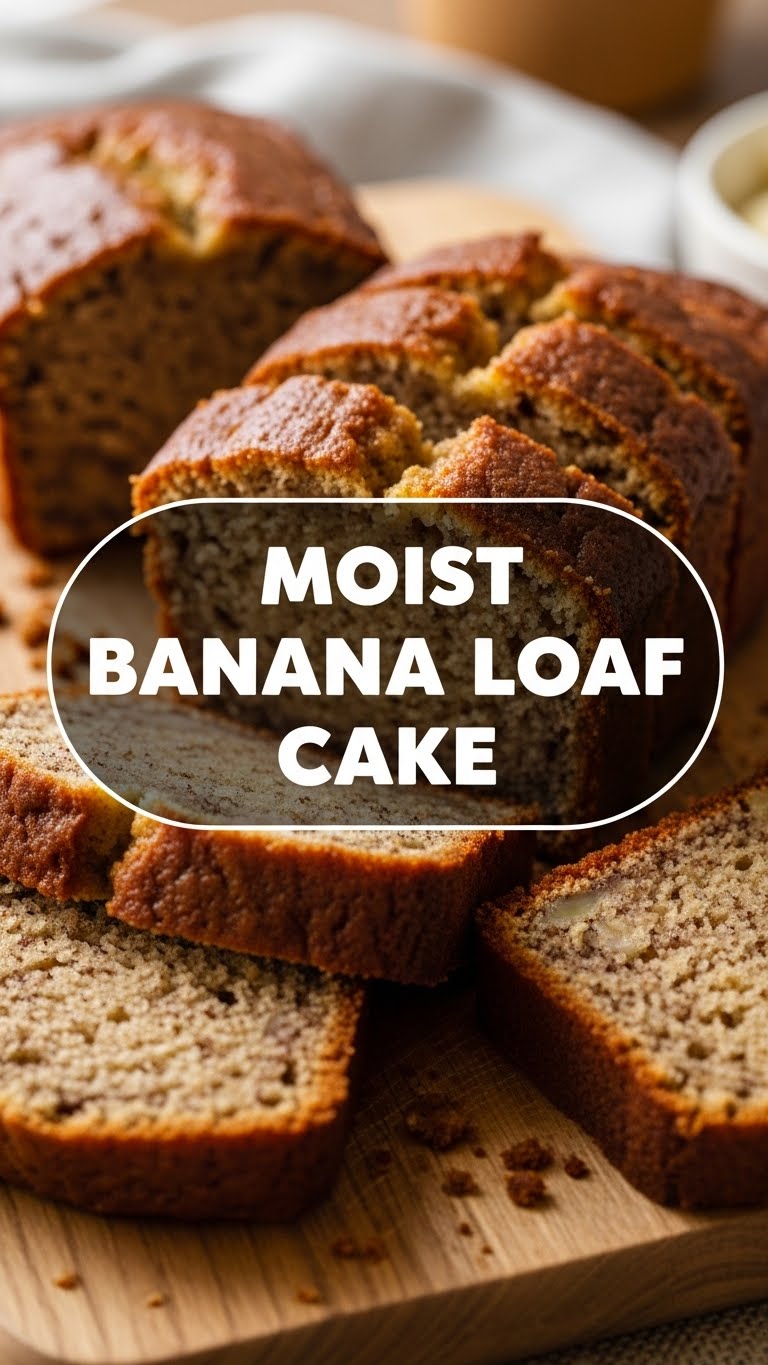 Moist Banana Loaf Cake