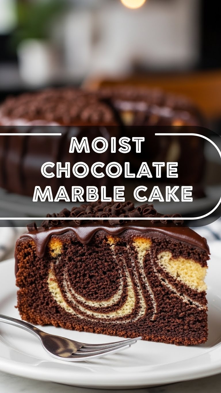 Moist Chocolate Marble Cake