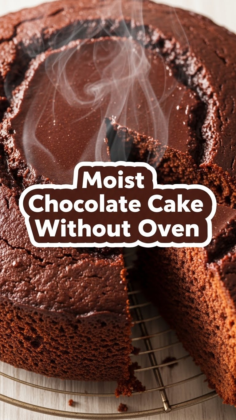 Moist Chocolate Cake Without Oven