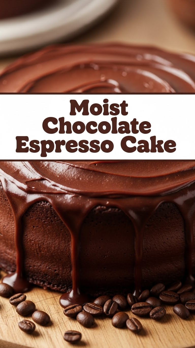 Moist Chocolate Espresso Cake