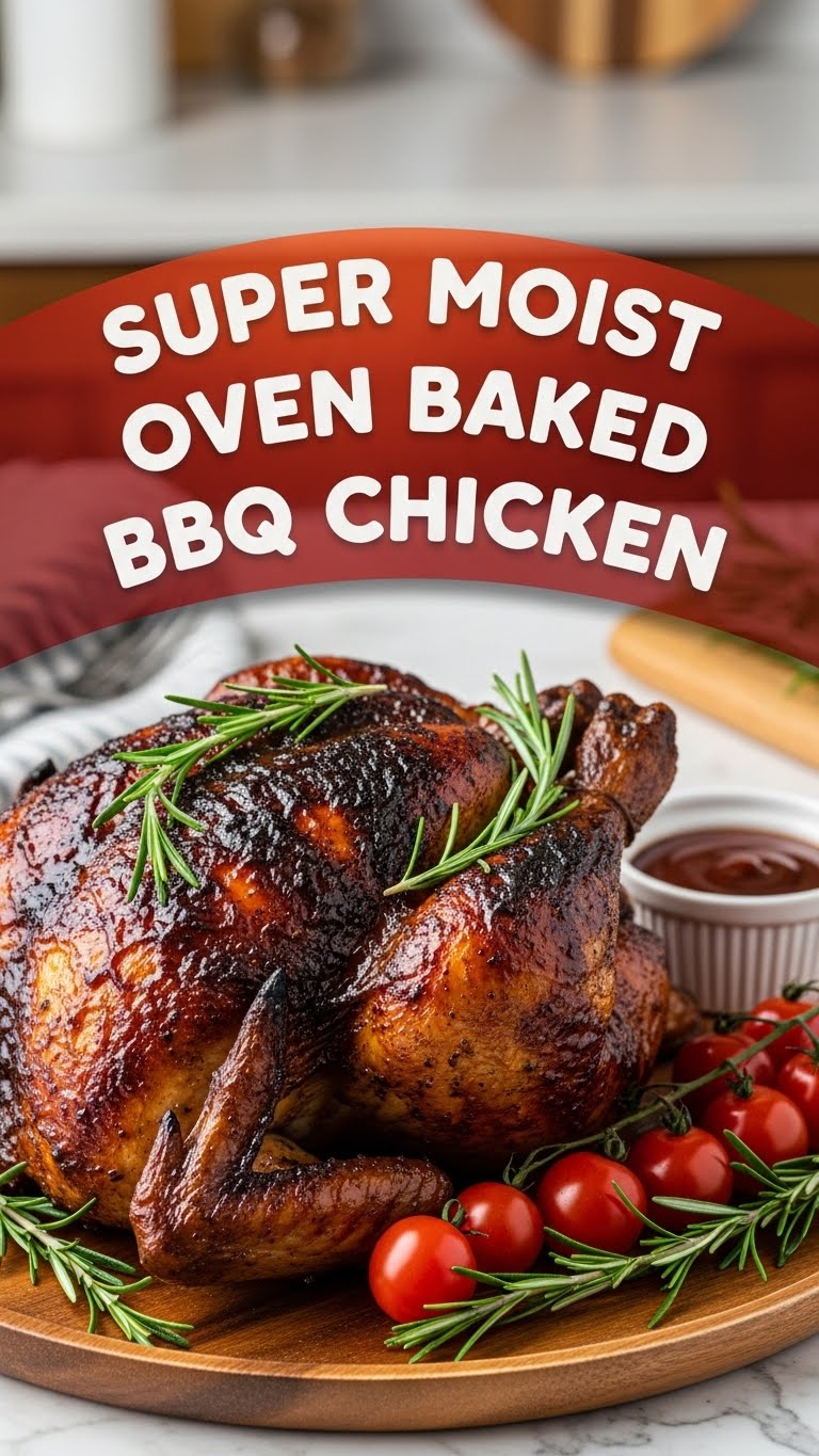 Super Moist Oven Baked Bbq Chicken