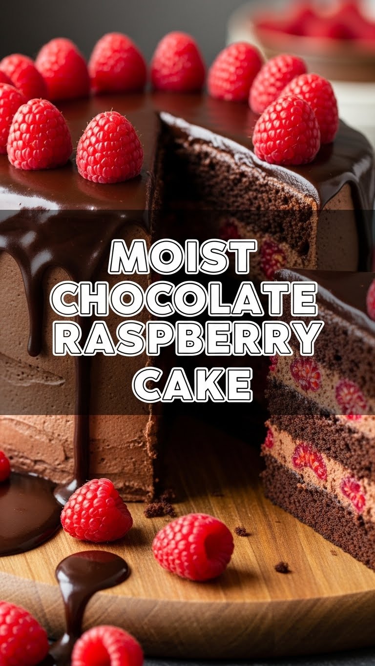 Moist Chocolate Raspberry Cake