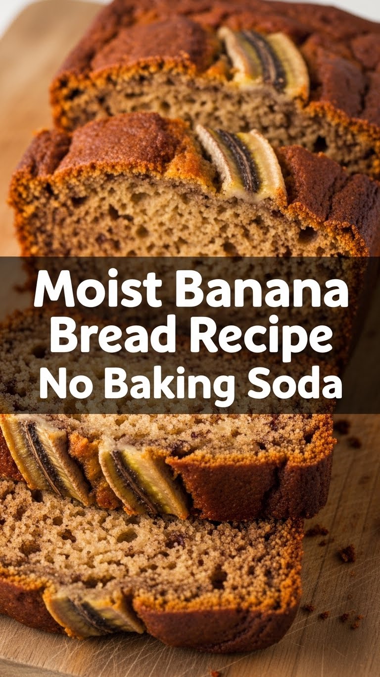 Moist Banana Bread Recipe No Baking Soda