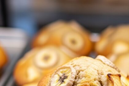 Moist Banana Apple Muffins