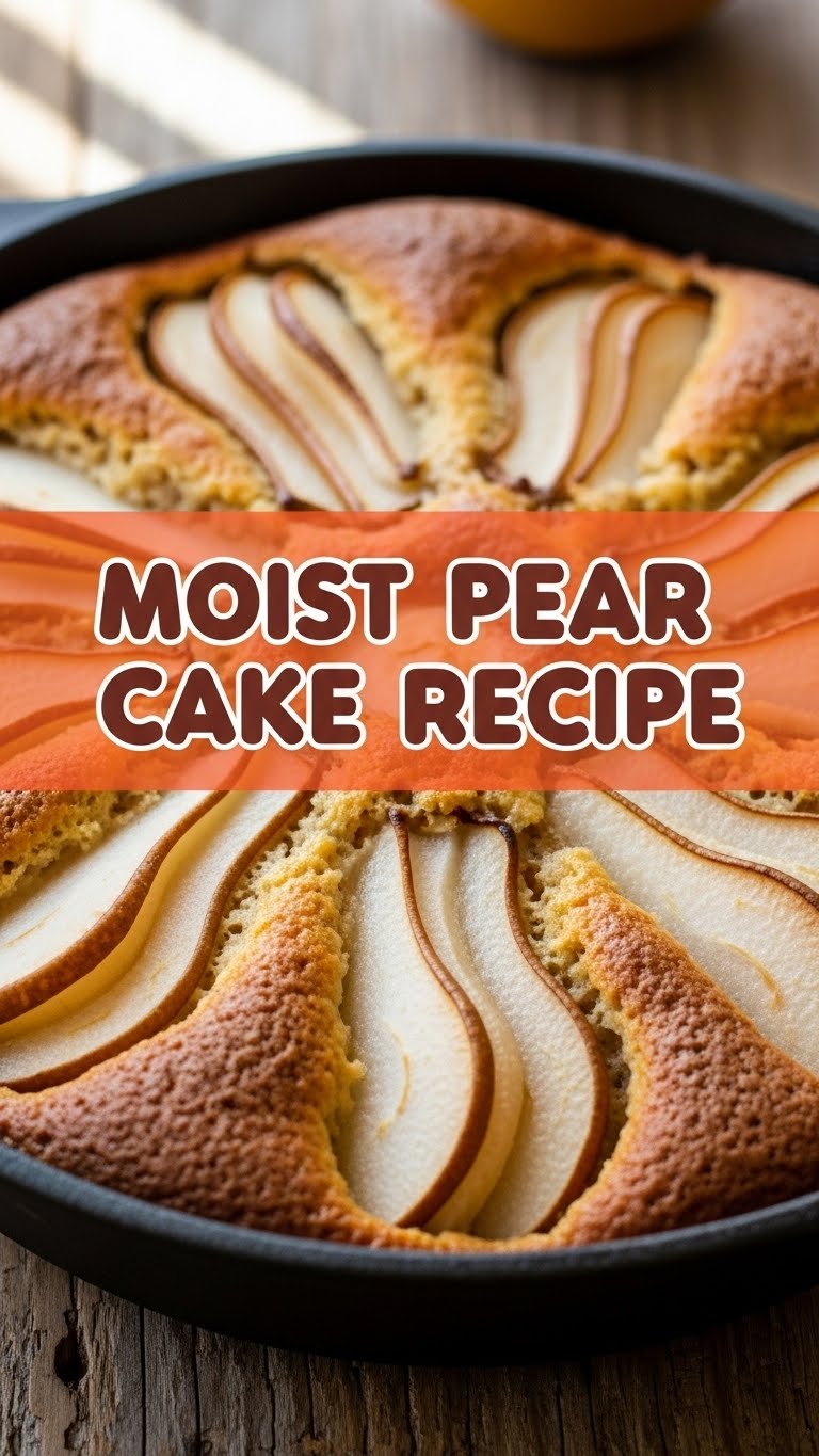 Moist Pear Cake Recipe