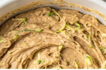 Moist Zucchini Bread Mixture