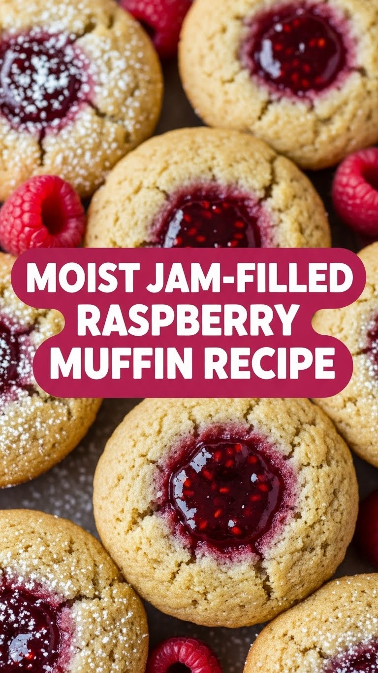 Moist Jam-Filled Raspberry Muffin Recipe