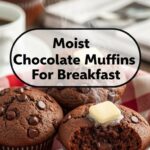 Moist Chocolate Muffins For Breakfast