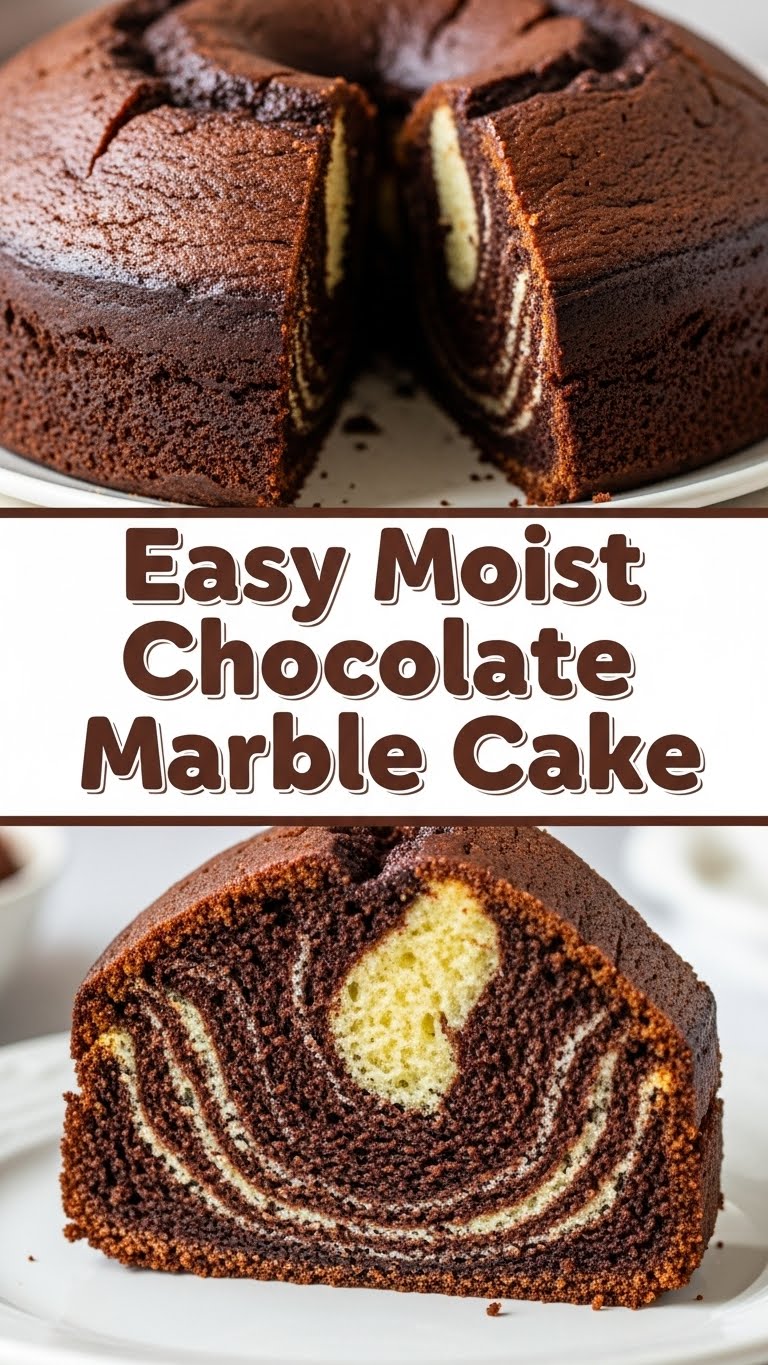 Easy Moist Chocolate Marble Cake
