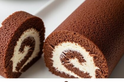 Moist Chocolate Swiss Roll