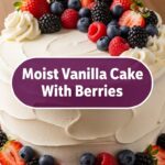 Moist Vanilla Cake With Berries