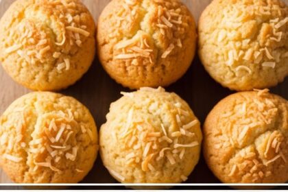Moist Coconut Muffins Dessert