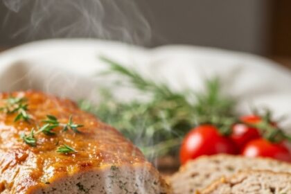 Moist Ground Chicken Meatloaf