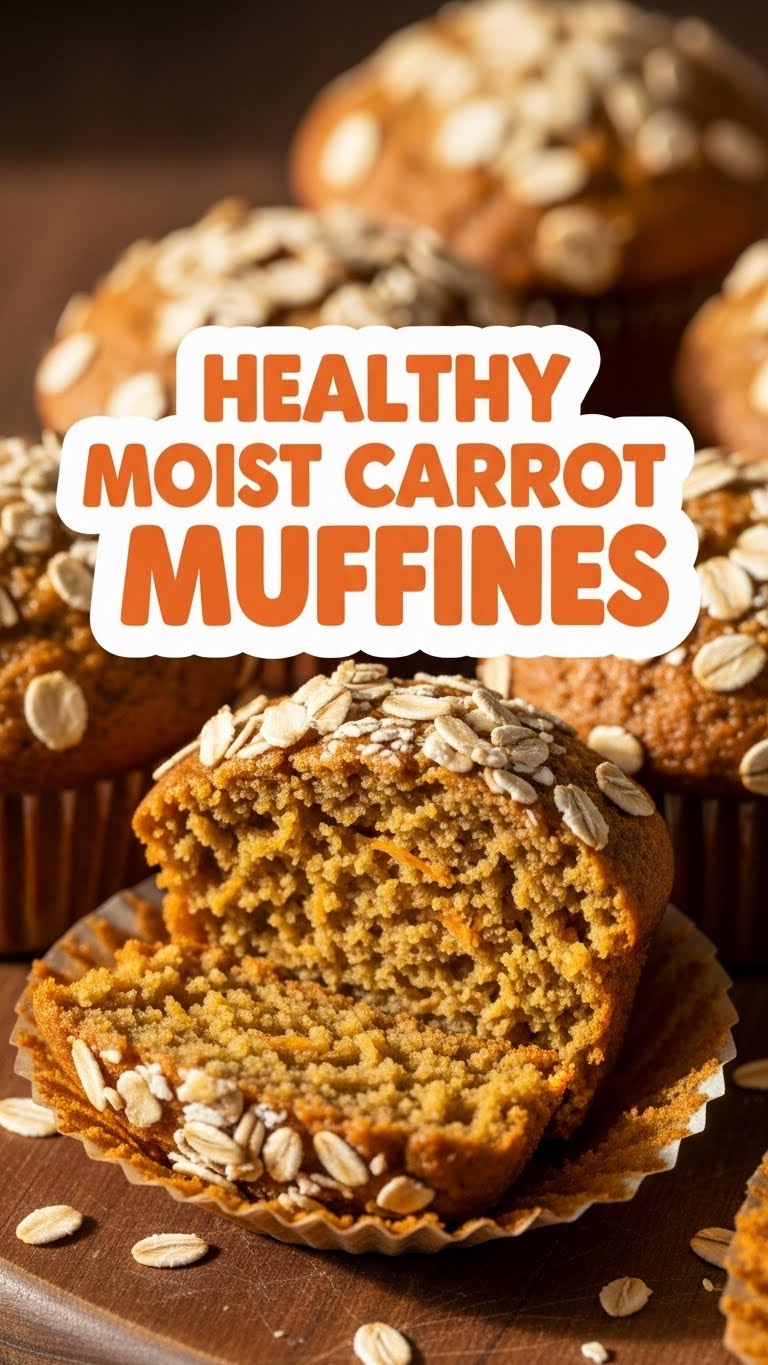 Healthy Moist Carrot Muffins