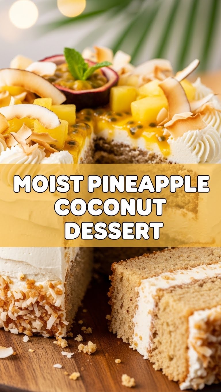 Moist Pineapple Coconut Dessert
