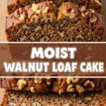 Moist Walnut Loaf Cake