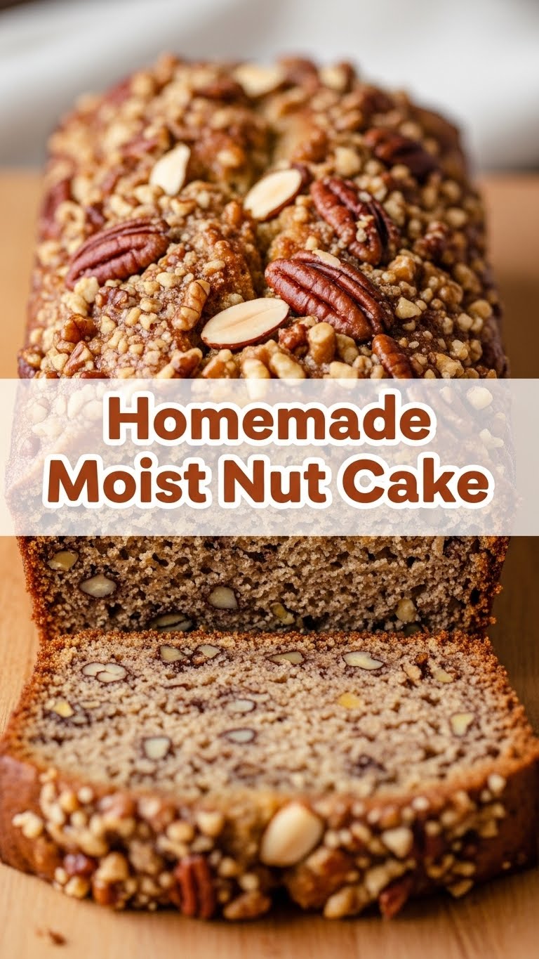 Homemade Moist Nut Cake