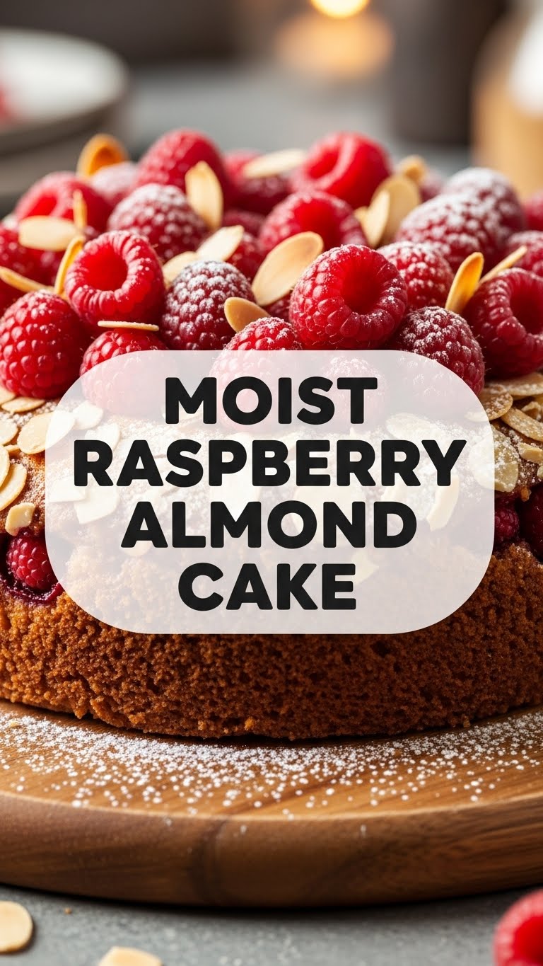 Moist Raspberry Almond Cake