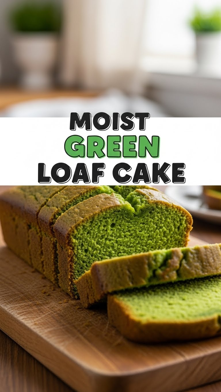 Moist Green Loaf Cake